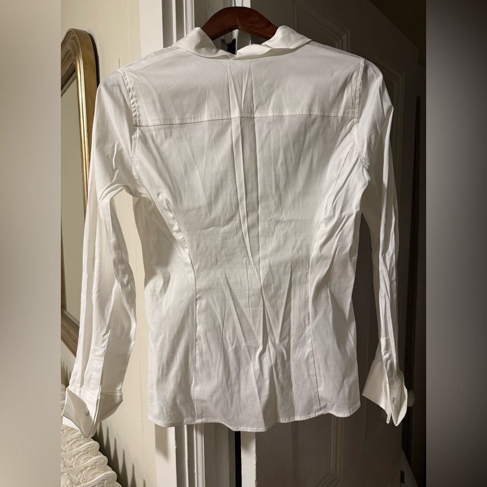 White House Black Market Ivory Blouse - Picture 2 of 4